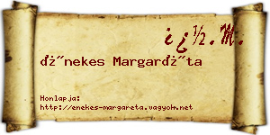Énekes Margaréta névjegykártya